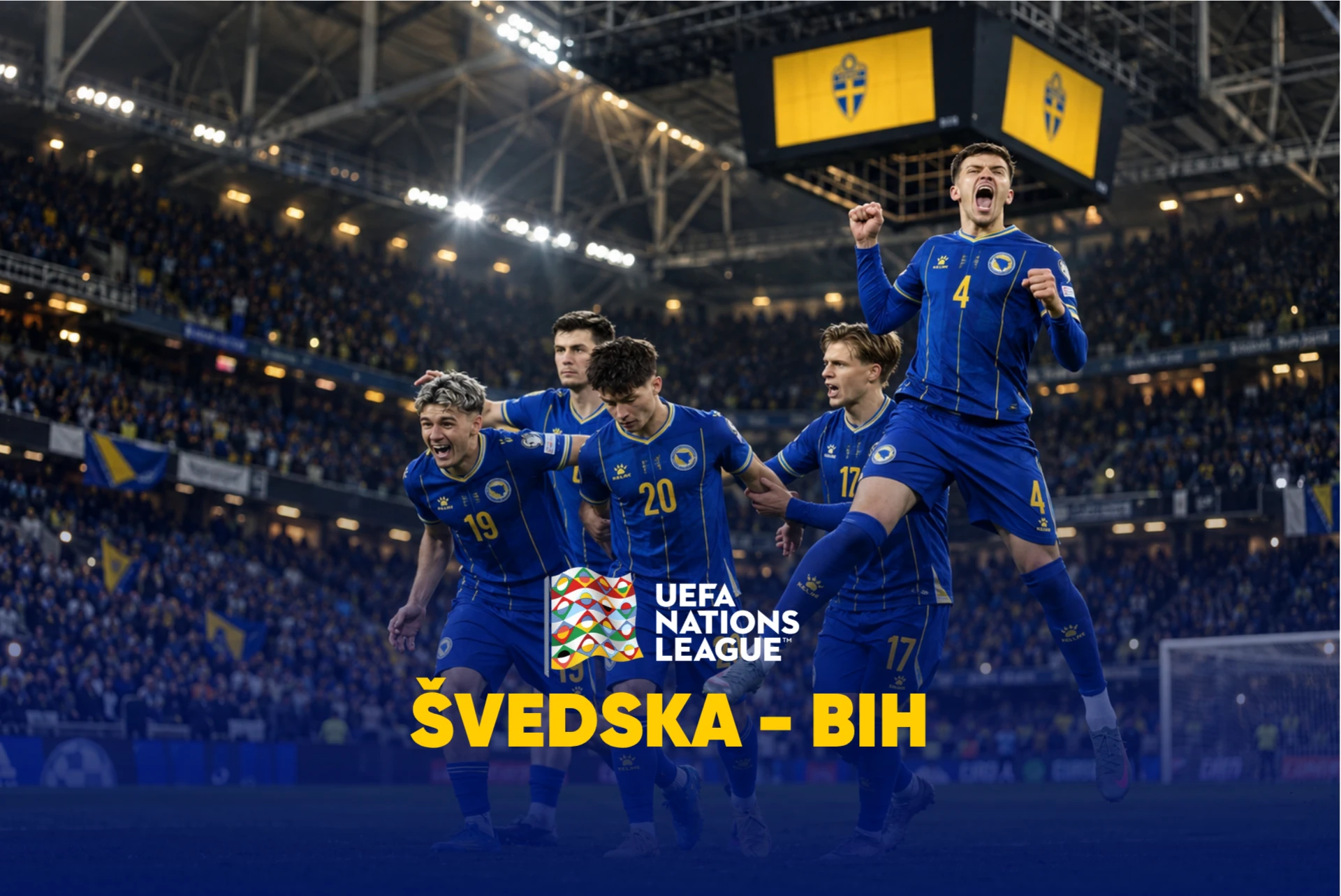 Liga nacija 2026. | Švedska – BiH, Stockholm iz Sarajeva