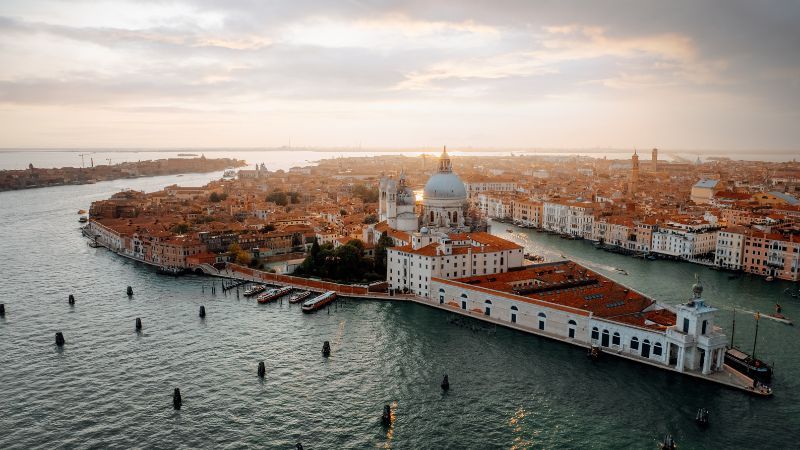 Venecija grad iz zraka pogled